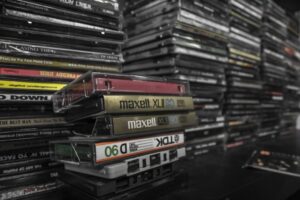 Stack of CD and Cassettes